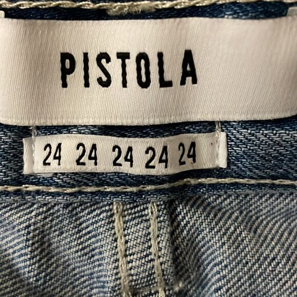 Pistola denim shorts with silver sequin pockets - size 24 - Picture 8 of 8
